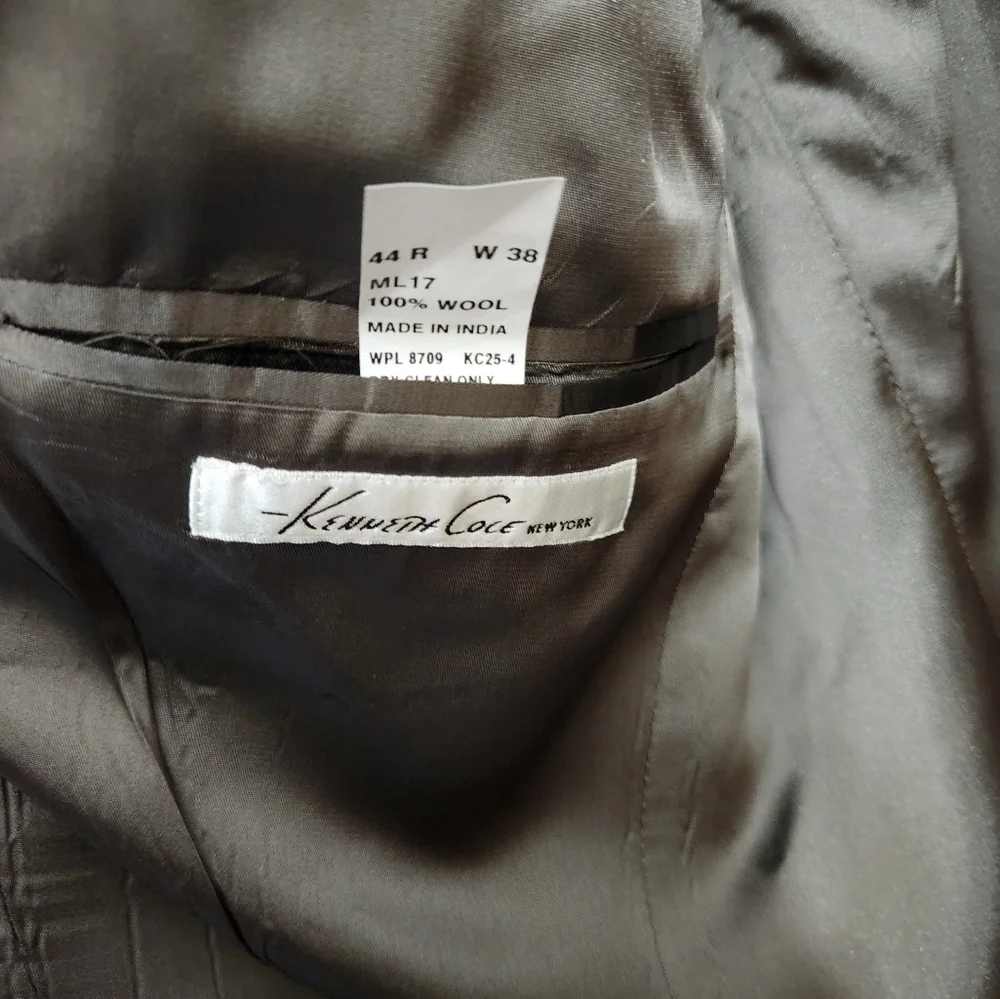100%Wool Kenneth Cole Suite Blazer 44 / 38 Luxury Office Formal
